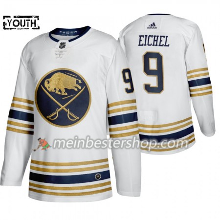 Buffalo Sabres Jack Eichel 9 50th Anniversary Adidas 2019-2020 Weiß Trikot Authentic - Kinder
